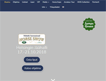 Tablet Screenshot of helsinkihorseshow.fi